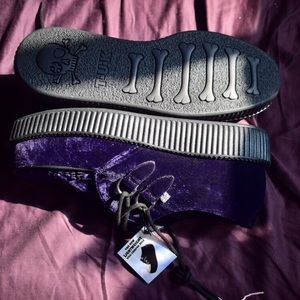 DARK PURPLE VELVET CREEPS BY T.U.k